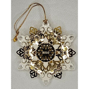 Vintage 2010 ChemArt #34228 Appalachain Ice Flower Ornament With Box